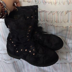 Black Studded Boots